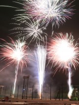 第12回名経祭 後夜祭「手筒花火と打ち上げ花火」