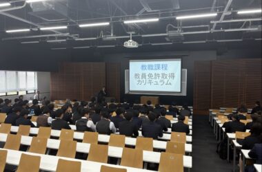 強化指定クラブに入部する新入学生へ学長講話を行いました