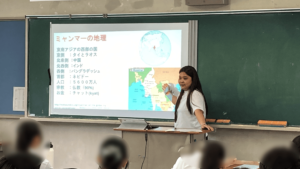 愛知県立犬山総合高校で特別講義を行いました